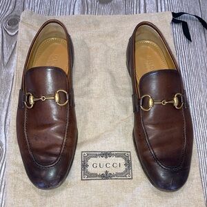 GUCCI  Jordaan Leather Horsebit Loafers Size IT 39 UK 5 US 5.5
